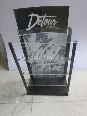 China Freestanding Acryl de Vitrine Transparante Kleur van Sluitensunglass Promotie Te koop