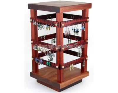 China Jewelry Accessories Display Stand Countertop Wood Jewelry Store Equipment for sale