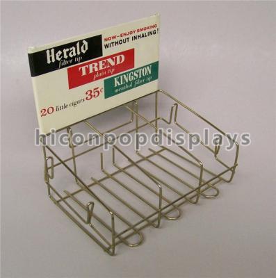 China Retail Store Custom Metal Display Racks Tinned Vintage Tobacco Display Rack for sale