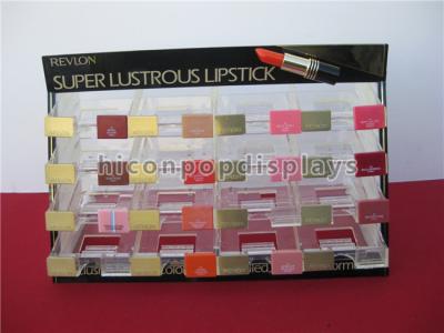 China Acrylic Cosmetic Display Stand Custom Colorful Lip Balm Display Stand Tabletop for sale