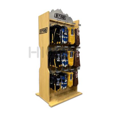 China Custom Floor Display Rack For Glove, Baseball Golf Glove Display Stands for sale