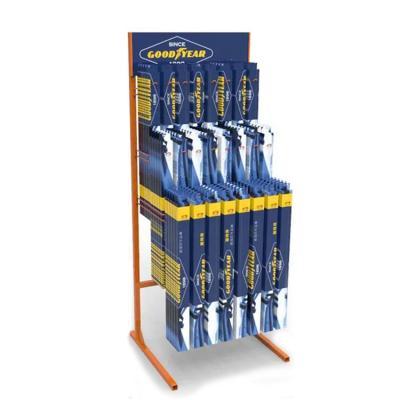 China Custom Windshield Wiper Blade Display Rack, Floor Metal Wiper Display Stand for sale