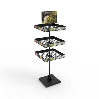 Chine Cat Dog Products Pet Store Fixture Custom 3 Tier Pet Ingredients Display à vendre