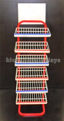 China 6 - Layer Metal Display Racks Supermarket Snack Food Retail Candy Display Rack for sale