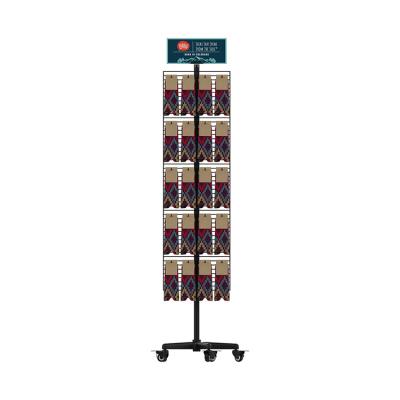 中国 Shoe Display Rack Custom Metal Sock Display Rack Double Sided With Detachable Hooks 販売のため