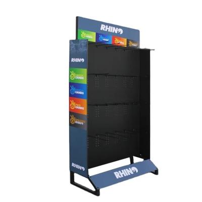 China Durable Metal Display Racks Retail Store Brand Logo Display Solution for sale