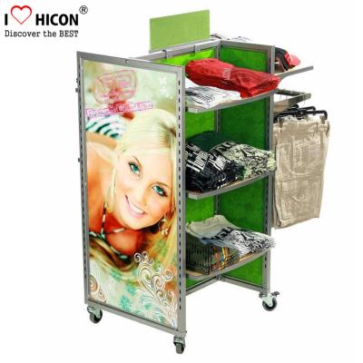 China Merchandising Retail Gondola Shelving Metal Storage Clothing Store for sale