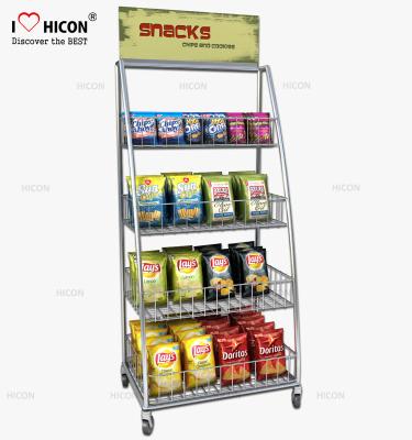 Cina Punto indipendente dello spuntino Chip Bag Display Racks del cavo dell'acquisto in vendita