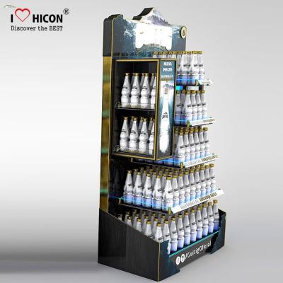 China Wine Shop Metal Display Fixtures Wholesale Metal Store Display Racks for sale