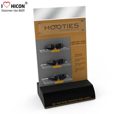 China Kleine Houten Countertop van de de Vertoningstribune van Sunglass Zwarte Waterdicht Te koop