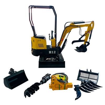 China Building Material Shops Competitive Price China Manufacture Earth-Moving Machinery Small Mini Excavator 1 Ton Digger for sale