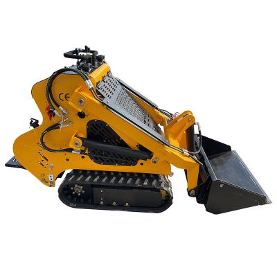 China Farms Factory Supply Mini Steer Skid Loader 1 Ton Track Loader with Bucket for sale