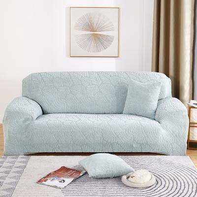 China Comfort Wholesale Elastic Breathable 100% Polyester Sleepskin Jacquard Corduroy Sofa Cover Blanket for sale