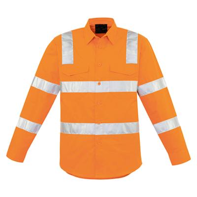 China Custom Logo Long Sleeve Hi Vis Vest Hi Vis Safety Shirts With Reflective Strip for sale