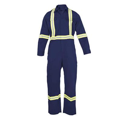 China Elastic Reflective Safety Coveralls Hi-Vis Safety Coverall With Reflective Stripe Tape for sale