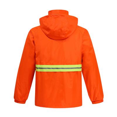 China Unisex Reflective Safety Rainwear Zipper Closure Hi Vis Rain Wear for sale