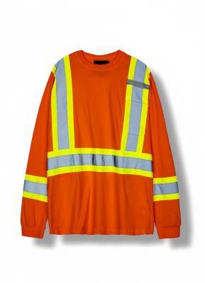 China Comfortable Class 2 Visibility Reflective Safety T Shirts With Breathable Fabric for sale