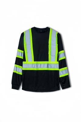 China Reflective Crew Neck Workwear Short Sleeve Pullover T Shirts for sale