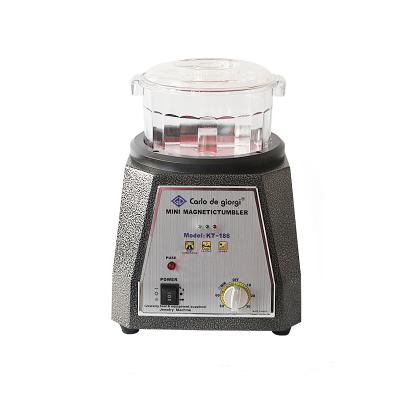 China Magnetic Jewelry Metal and Diamond Jewelry Polishing Tumbler Electromagnetic Magnetic Grinding Machine Diamond Polishing Machine KT186 220V for sale