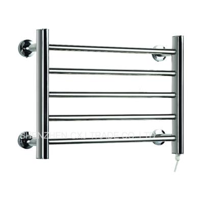 China Towel Warmer Towel Rail Holder Heater Stainless Steel Electric Heated Wall Mounted Bathroom Towel Dryer Rack for sale