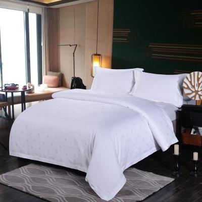 China Sustainable High Quality 100% Custom Logo Cotton Bedding Duvet Cover Set White Comforters Cover For Hotel for sale