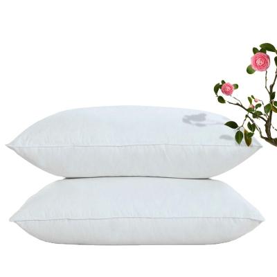 China Cheap Hotel Bed Linen 100% Polyester Fiber Anti-pilling Fill Pillows White Pillow for sale