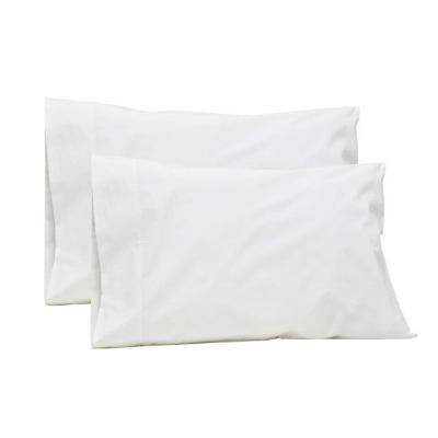 China Hotel Pillow Case Anti-static Hot Selling 5 Star 100% Cotton Sizes All White Pillow Protector Pillow Case Hotel for sale