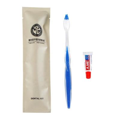 China Wholesale handfeel maid /soft fur factory toothbrush with soft toothpaste bristles customized dental sets for hotel for sale