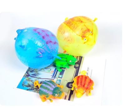 China Low Pressure Decompression Inflatable Toy TPR Kids Squeeze Toy Balloon for sale