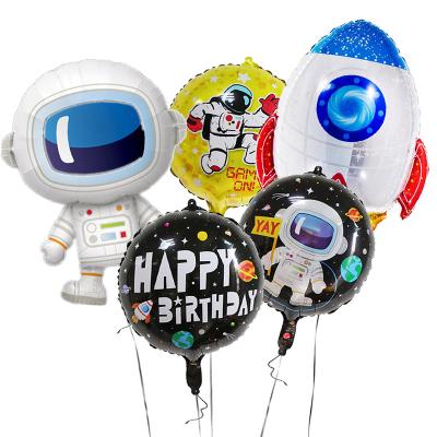 China All Festivals Astronaut Rockets Helium Balloon 4d Earth Birthday Party Decor 18inch Astronaut Theme Balloons Party Decorations Globos Kids Toys for sale