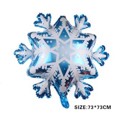 China Party decoration; Birthday Decoration Cartoon Snowflake Balloons Merry Christmas Foil Helium Balloon New Year Party Supplies For Happy New Party Decoration Normal Air for sale