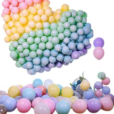 China Macaron Party Decoration Round Latex Balloon Supplies Manufacturers Wholesale Happy Birthday Wedding Decoration Balloons High Quantity 10inch for sale