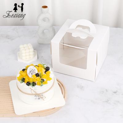 China Window-opening handmade Korean birthday Korean CIA box cake mousse Zexiang portable cake box with window for sale