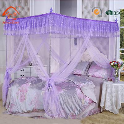 China Folded That Selling Hign Quality White Hign Quality Princess Double Bed King Size Polyester Bed Hanging Net for sale