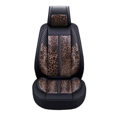 China 2023 Sports Fashion Leopard Pattern With Waterproof Dust Proof Leather Car Cushion for sale