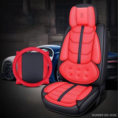 China 2022 New Leather Sports 9D Fabric Version Car Seat Covers Automobile Cushion for sale