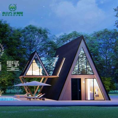 China Modern Popular Luxury Prefab Steel Gauge Villa Light House 2 Story Prefab House for sale