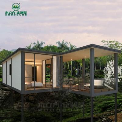 China 3 Bedroom Simple Modern Luxury Prefab Container Beach House With Excellent Insulation for sale