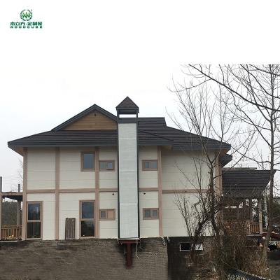 China Self Heating Wall and Floor System Homes Estate 4 Bedroom 2 Bathroom Two Story Prefab Home For Sale for sale