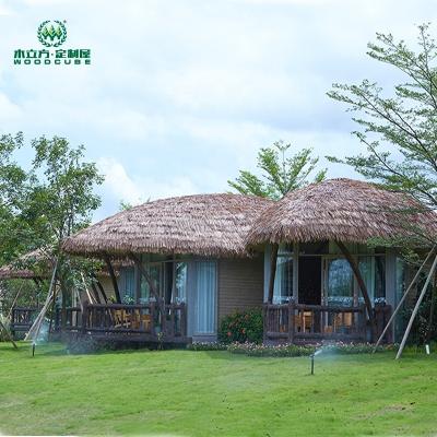 China Self-heating wall and floor system homes ready to install luxury prefab wooden house prefab house villa for sale