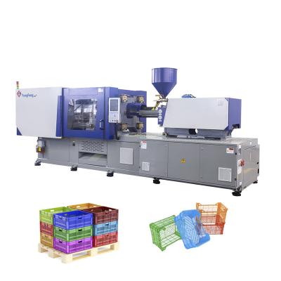 China 3500Kn PE Horizontal Automatic Plastic Crate Blow Molding Machine Maker for sale