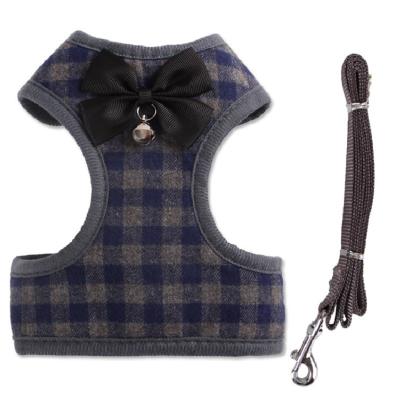 China Vest style British style pet strap adjustable stocked color is simple and generous dog pet walking strap supplies for sale