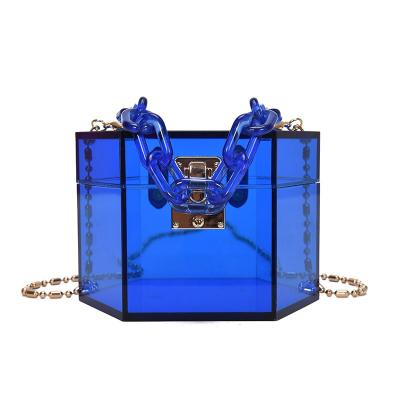 China Fashion Summer Hot Selling Bucket Clear Cross - Body Purse For Women Clutch for sale