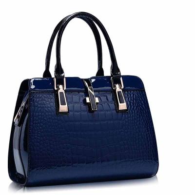 China Fashion Wholesale Bolsos Quality Shoulder Bag Tote Crocodile Leather Pu Big Vintage Best Clips Bulk Handbags For Women Ladies for sale