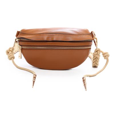 China Fashion Latest Fashion Wholesale Price PU Waist Bag Outdoor Trunk Bag Street Good Quality Cross - Body Bag For Girls for sale