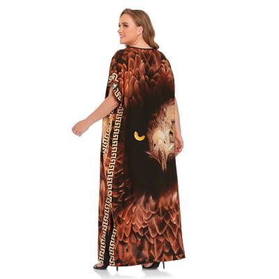 China 2021 the most popular modern women Bohemian clothing plus size dress for ladies Saudi L/XL/XXL/XXXL/XXXXL for sale