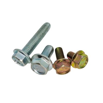 China Carbon Steel Made In China Top Quality Hex Hex Flanged Bolts With Zinc Plating for sale