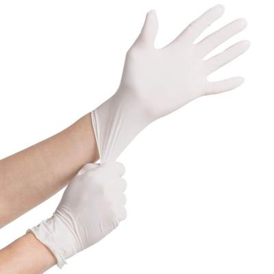 China Daliy Life High Quality 9inch Powder Free White Latex Gloves Cleaning Tattoo Salon Kitchen Latex Gloves for sale