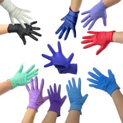 China Disposable-Clean Nitrile Blending Nitrile Glove Beauty Salon Tattoo Barber Shop Catering Work Protective Lab Kitchen Glove for sale