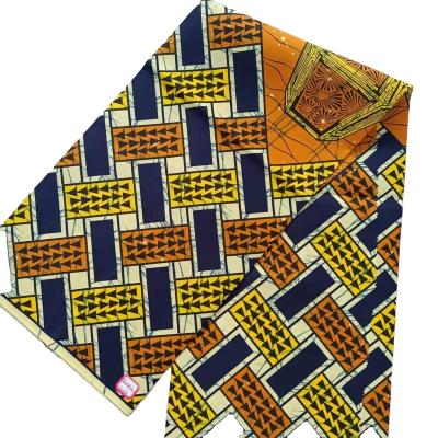 China Sustainable Textile Fabric Wax Printed Custom Design Polyester OEM African Batik Fabric for sale